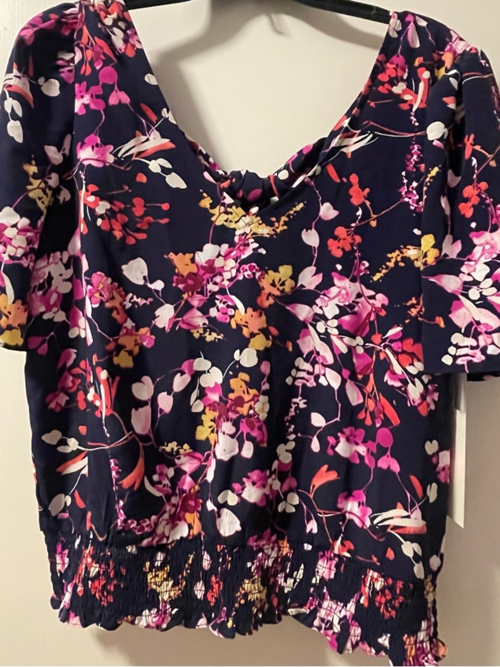 NWT! nine britton Black Floral Print Dress